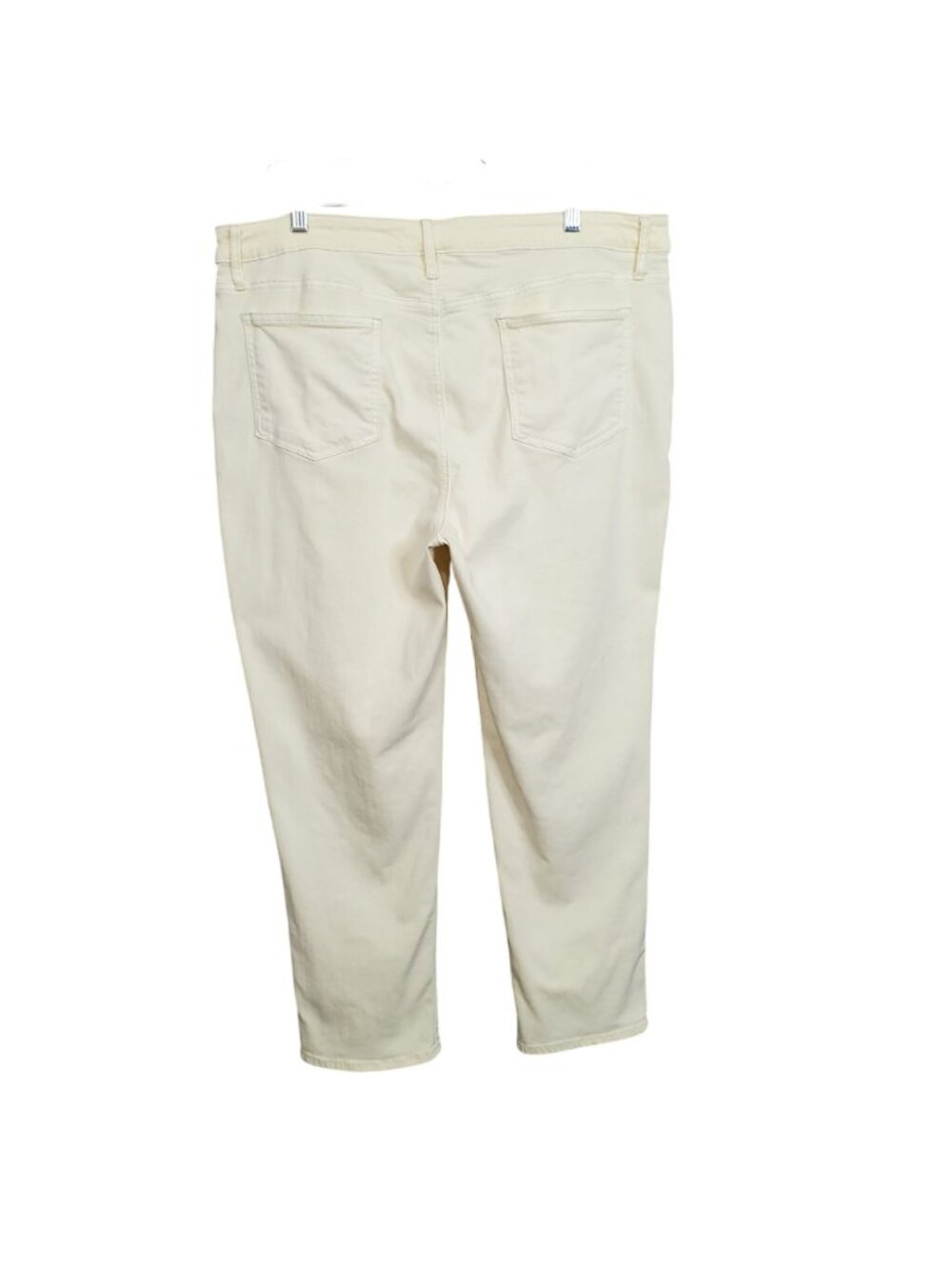 Chicos Size 16 Pants So Slimming Girlfriend Slim Leg Ankle Comfort Casual Yellow - Picture 2 of 9